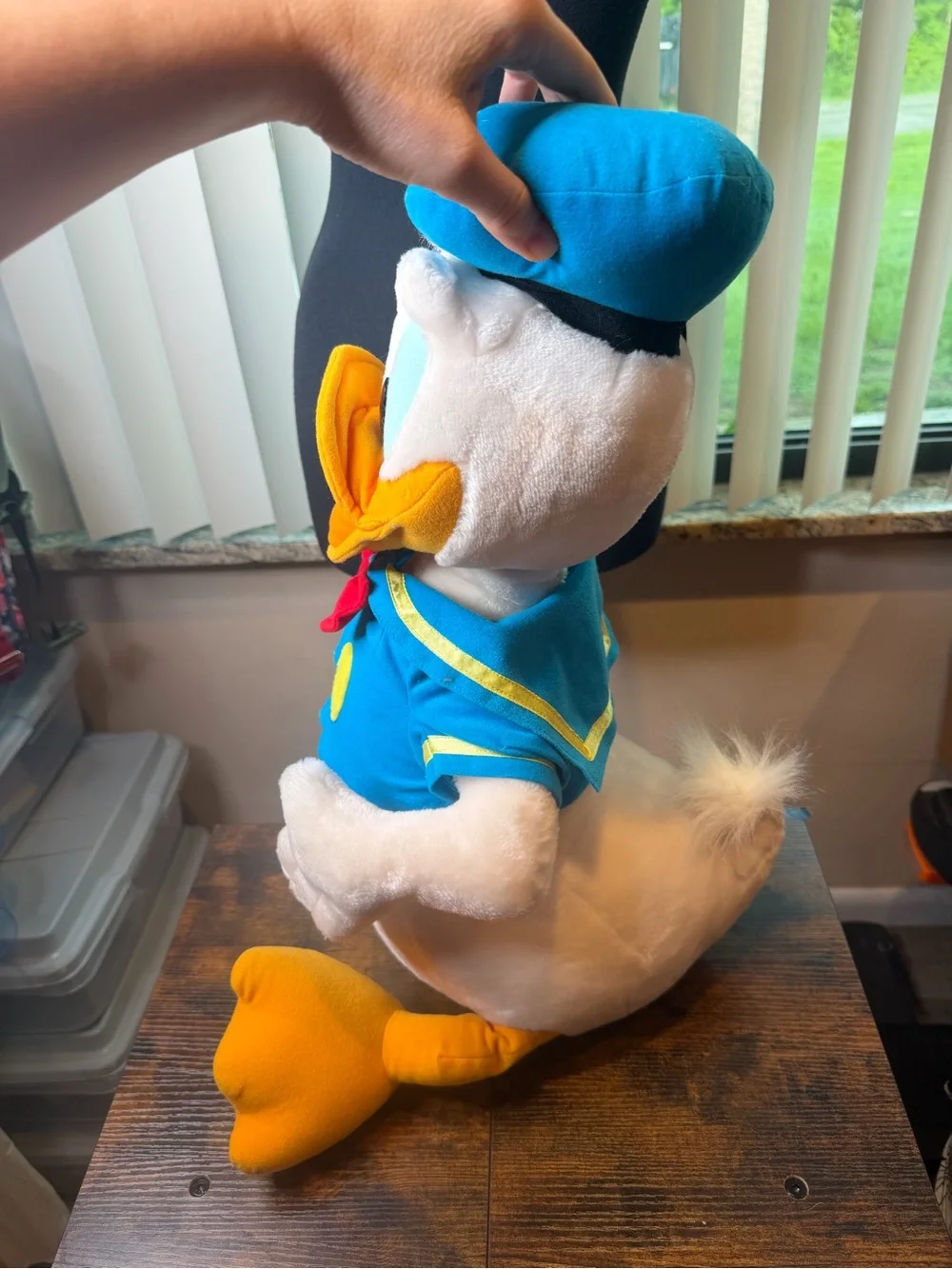 Donald Duck Plush Toy Blue, White & Orange 27 inches.